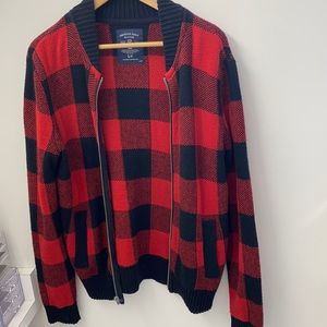 AE front zipper sweater